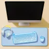 XXL galda paliktnis pelei un tastatūrai, zils