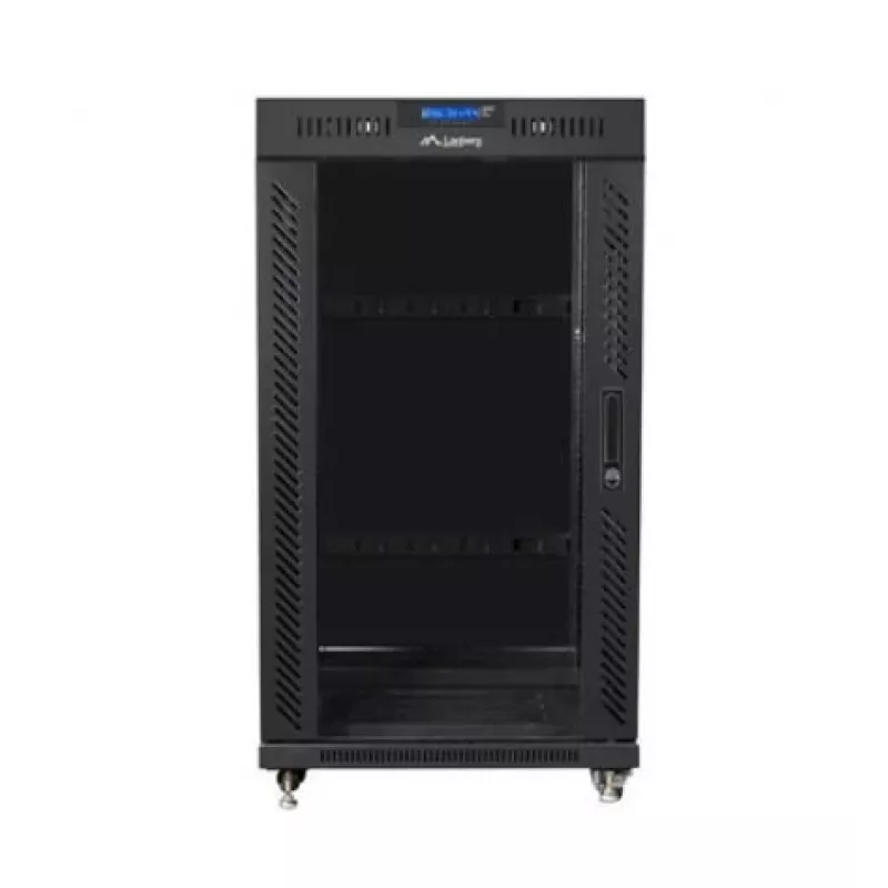 Rack cabinet 19 inch 22U 600x600 mm Melns LANBERG FF01-6622-12BL