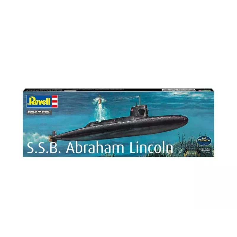 Plastmasas kuģa modelis REVELL S.S.B. Abraham Lincoln 1/253 mērogā