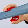 KNIPEX manuālais cauruļu griezējs PVC un blīvējošām uzmavām