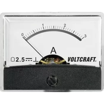 Voltcraft AM-60X46/3A/DC instalācijas mērīšanas instruments AM-60X46/3A/DC 3 A kustīgās spoles mērītājs (AM-60X46/3A/DC)