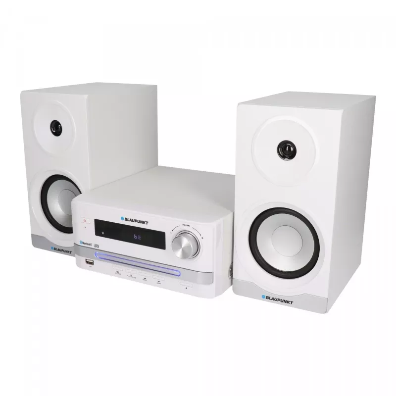 Mājas audio mikro sistēma BLAUPUNKT MS16BT 15 W, CD/USB/MP3, Bluetooth, FM RDS, balta