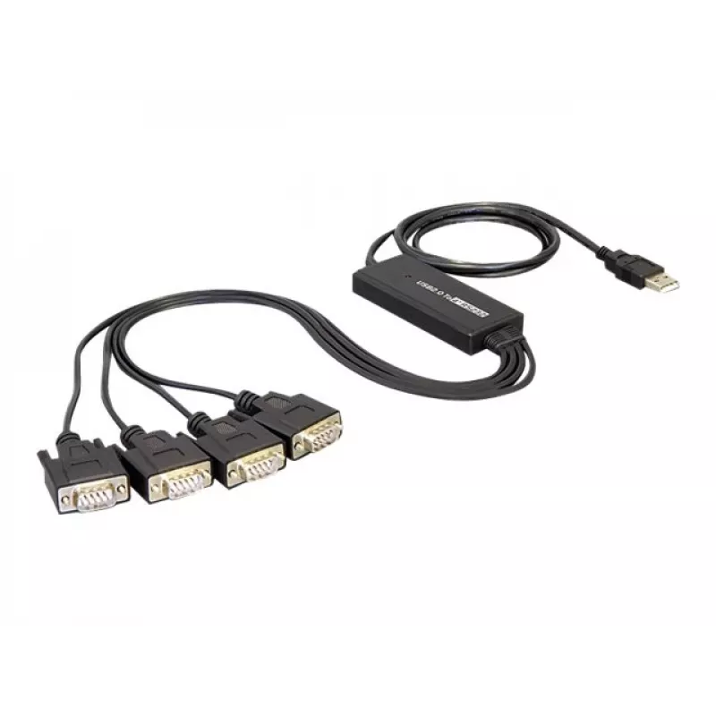 DeLock USB2.0 > 4 x Serial Adapter - Serial Adapter - USB - RS-232 x 4 (61887)
