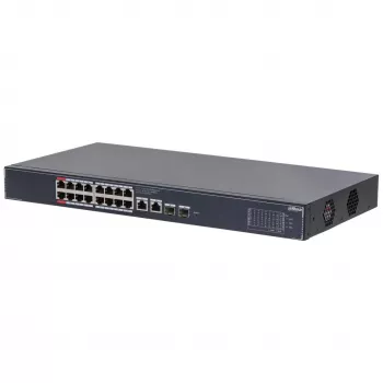 Dahua Technology SG4020LP tīkla komutators Pārvaldīts L2 Gigabit Ethernet (10/100/1000) Power over Ethernet (PoE) melns