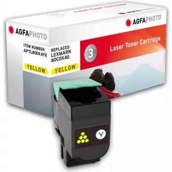 tonera kasete AgfaPhoto APTL800X4YE dzeltena — yield 4000 lapas, 1 piece