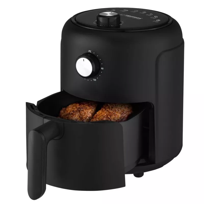 Karstā gaisa fritieris ESPERANZA EKA001, 2,6 L, 1000 W, 7 programmas, melns, kompakts galda modelis