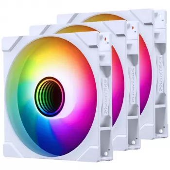 PHANTEKS M25 Gen2 PWM D-RGB 140mm Reverse Blade 3-Pack - Balts