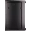 Pie sienas stiprināms statīvs Extralink Rackmount cabinet 12U 600x600 Melns