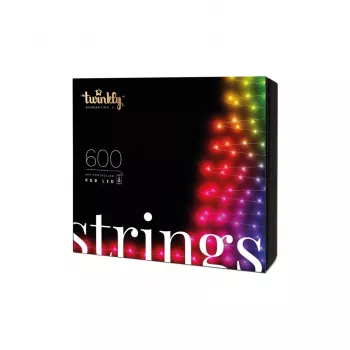 TWINKLY Strings 600 (TWS600STP-BEU) viedās Ziemassvētku eglītes gaismiņas, 600 LED, RGB, 48 m