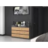 Kumode Top e Shop M6 140 ANT/ART, 6 atvilktnes, Antracīta ozols, 1380×750×400 mm