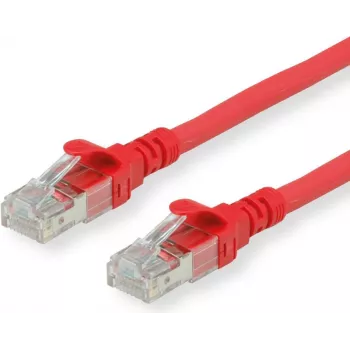 ROLINE - komutācijas kabelis - RJ-45 (V) uz RJ-45 (V) - 30 cm - SFTP - CAT 6a - sarkans (21.15.2971)