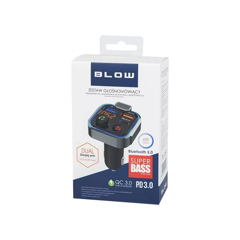 FM raidītājs BLOW 74-166# Bluetooth 87.5 - 108 MHz