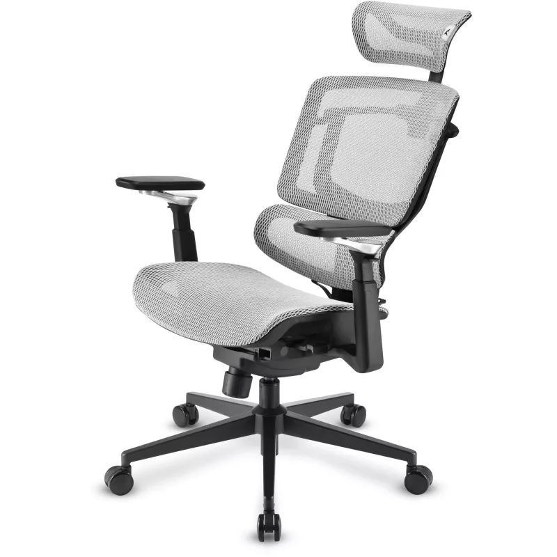 Biroja krēsls Sharkoon OfficePal C50M — polsterēts sēdeklis, sieta atzveltne, melns, atzveltne 49×63 cm, sēdekļa platums 50 cm