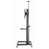 Grīdas TV statīvs Gembird TVS-70T-02 37 collu–70 collu ekrāniem, maks. 70 kg, VESA 200x200–600x400, slīpums ±5°/−12°, regulējams augstums, ritentiņi, kabeļu pārvaldība