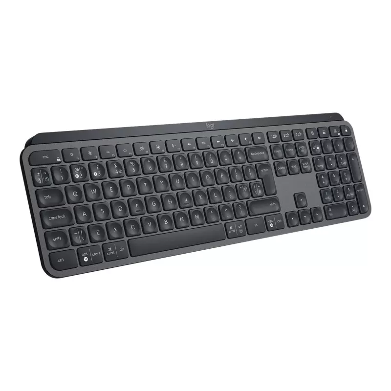 Logitech MX Keys for Business - Tastatūra - apgaismota - Bezvadu - Bluetooth, 2,4 GHz - QWERTY - GB - Grafīts (920-010250)