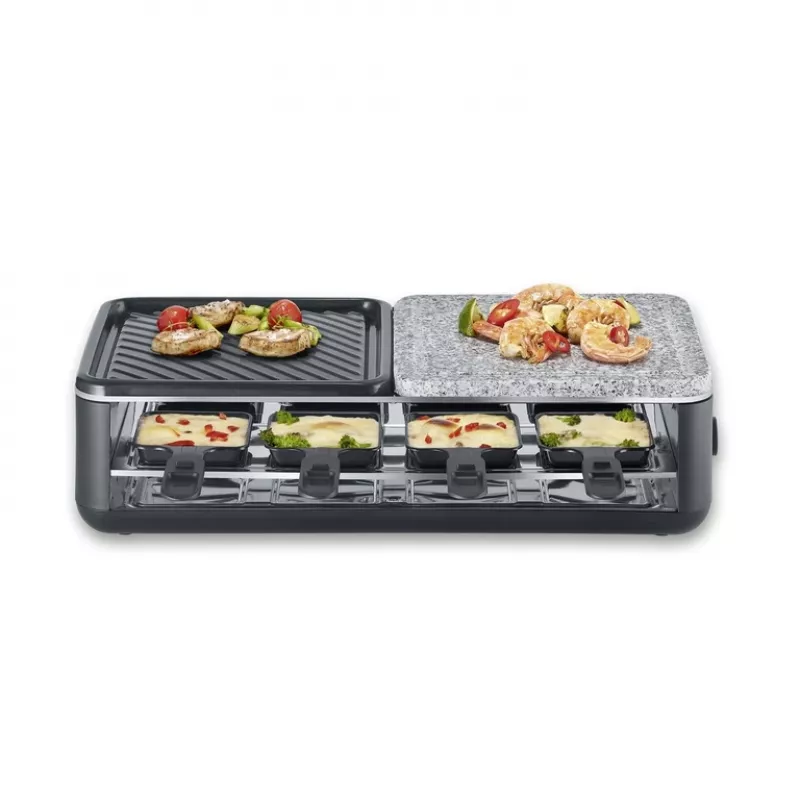 Raclette grils Severin RG 2366 8 personām 1300 W melns