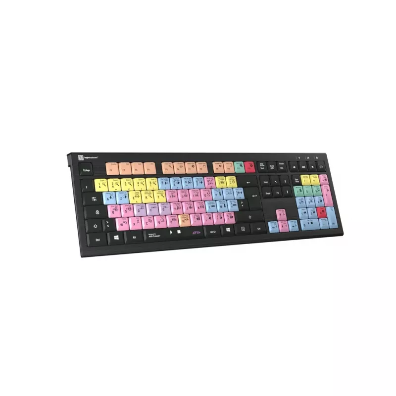 Logickeyboard ASTRA 2 USB AZERTY English Melns Pilnizmēra tastatūra
