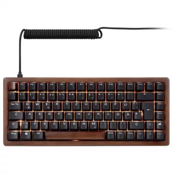 Sharkoon 100068081 tastatūra mājām USB QWERTZ vācu melna koka 75%
