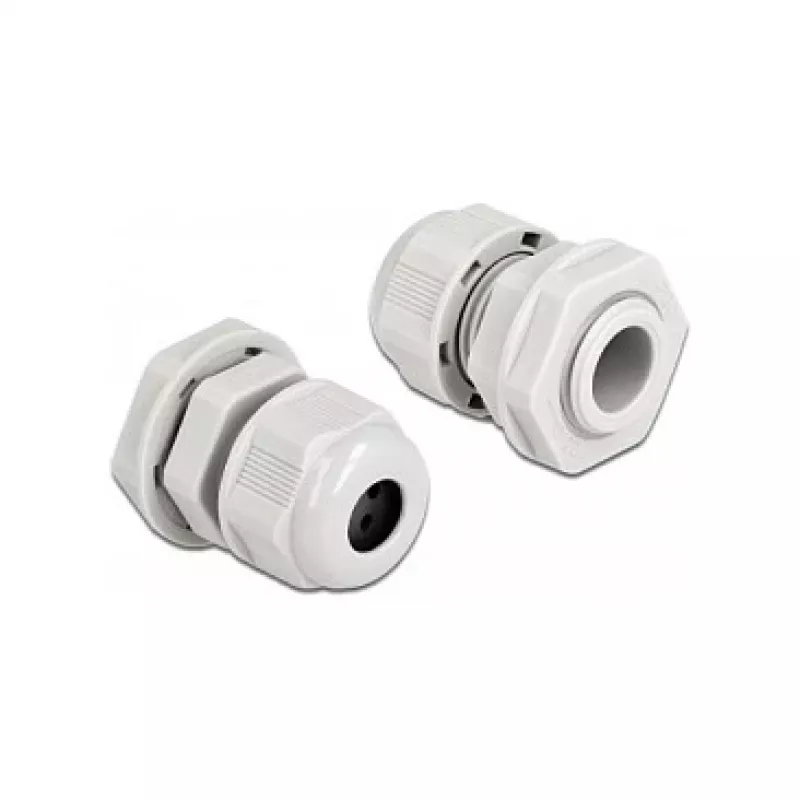 Kabeļa blīvslēgs DeLOCK 60380 pelēks plastmasas 2 gab.