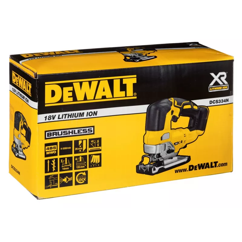 Bezvada finierzāģis DeWALT DCS334N-XJ