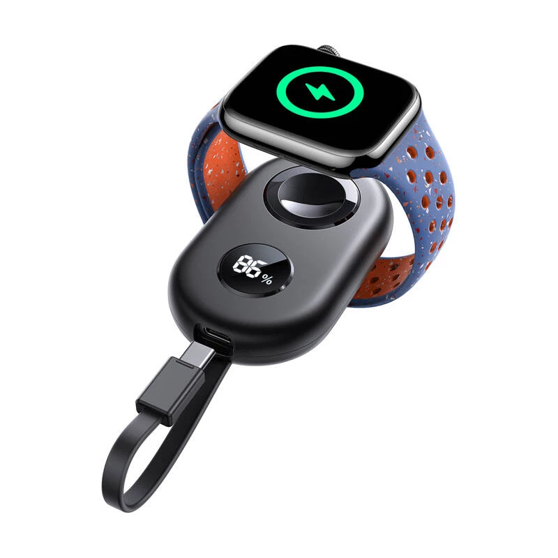 Bezvadu indukcijas lādētājs Joyroom JR-W09 3W ar USB-C kabeli priekš Apple Watch, melns