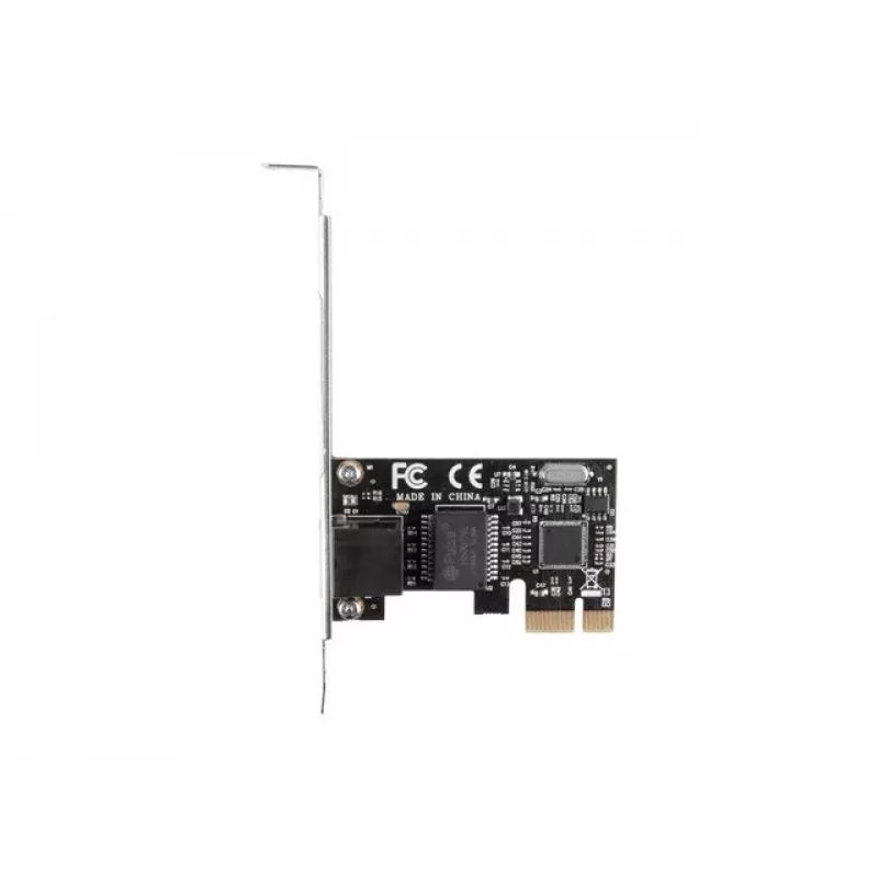 Iekšējā Ethernet tīkla karte LANBERG PCE-1GB-201, PCI Express, 1× RJ-45 Gigabit (1000 Mbit/s), melna