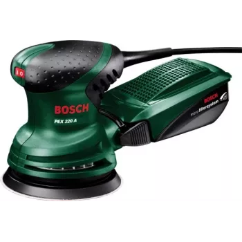 Bosch PEX 220 A orbitālā slīpmašīna 24000 OPM melna, zaļa