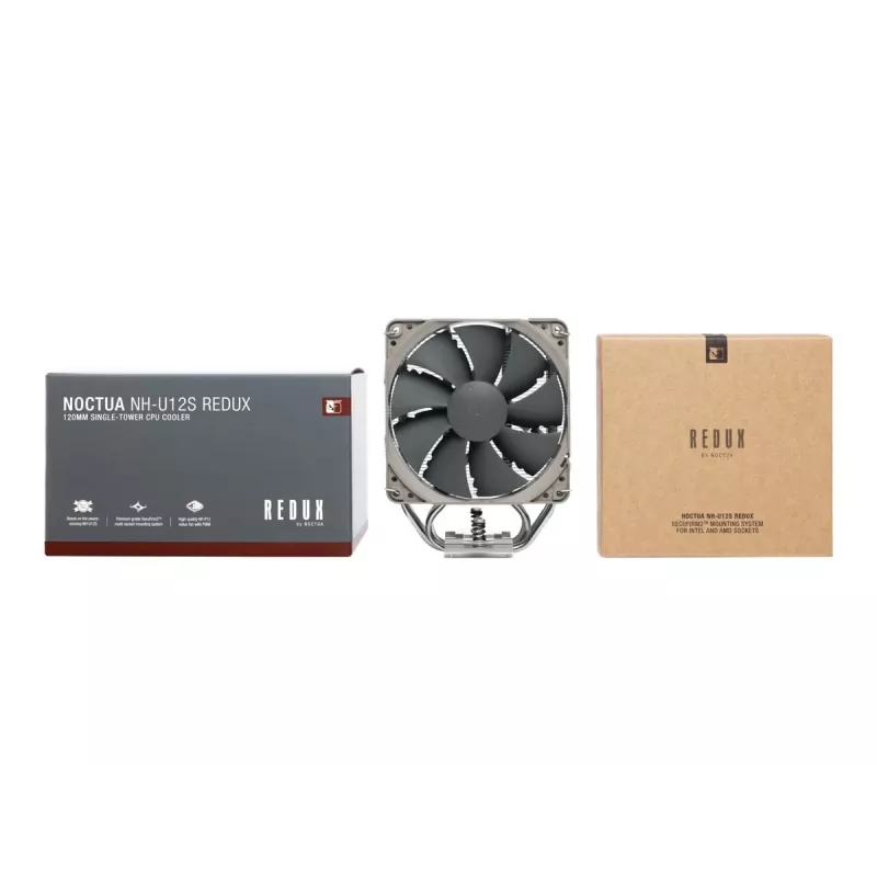 Noctua NH-U12S redux procesora dzesētājs 12 cm, pelēks, nerūsējošais tērauds