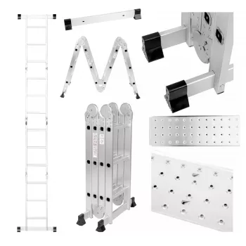 Extralink posmaināmās kāpnes LAD3X4MP 3X4, 3,55 M (+PLATFORMA)