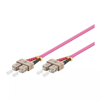 GoodConnections komutācijas kabelis LWL Duplex OM4 (Multimode, 50/125) SC/SC, LSZH, maināma polaritāte, 0,5 m