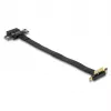 DeLOCK Riser Card PCI Express x1 vīrišķais 90° leņķa uz x1 slotu ar kabeli 30 cm