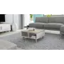 Cama LOTTA 60 Kafijas galdiņš balts/sonomas ozols