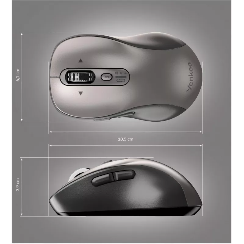 YENKEE YMS 2010SR GYRO Dual Wireless pele, Bluetooth + USB 2.4 GHz