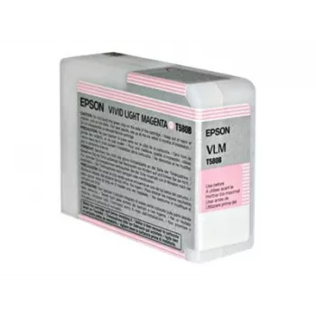 Epson Singlepack Vivid Light fuksīna T580B00, Vivid light fuksīna, pigmenta tinte, 80 ml, 1 gab.