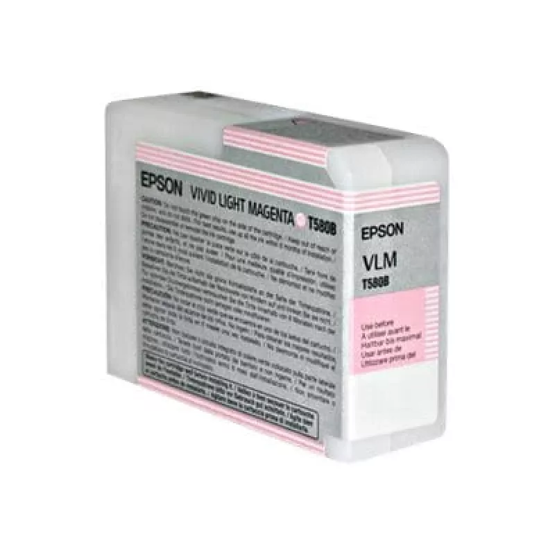 Epson Singlepack Vivid Light fuksīna T580B00, Vivid light fuksīna, pigmenta tinte, 80 ml, 1 gab.