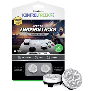 Spēļu kontrollera īkšķa sviras rokturi STEELSERIES KontrolFreek Sports Clutch balta Melns XBX augstas saķeres veiktspēja