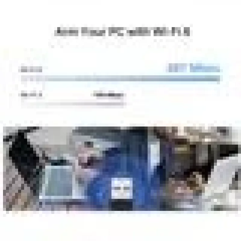 USB Wi‑Fi adapteris MERCUSYS MA14N — USB Type‑A, 2,4 GHz vienas joslas, līdz 287 Mb/s, melns