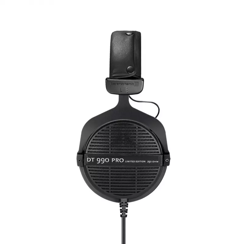 Studijas austiņas Beyerdynamic DT 990 PRO — vadu, slēgtas, apļveida, 250 Ω, 3 m kabelis, melnas