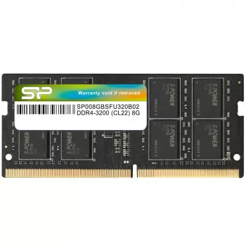Portatīvā datora DDR4 SO-DIMM atmiņa Silicon Power SP008GBSFU320X02 8GB 3200MHz 260-pin 1.2V CAS22