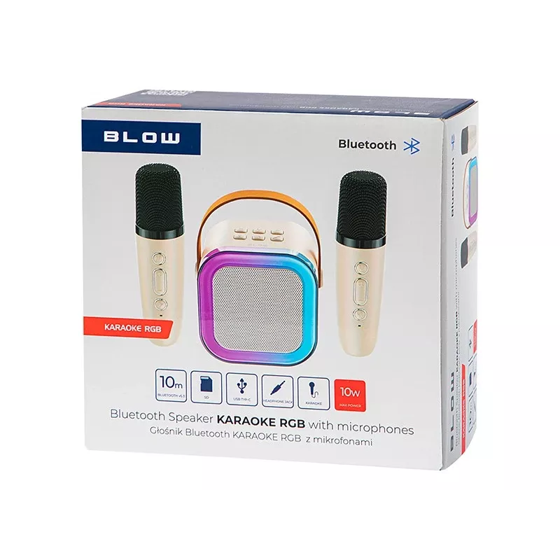 Karaoke skaļrunis, KARAOKE RGB Bluetooth skaļrunis, 30W