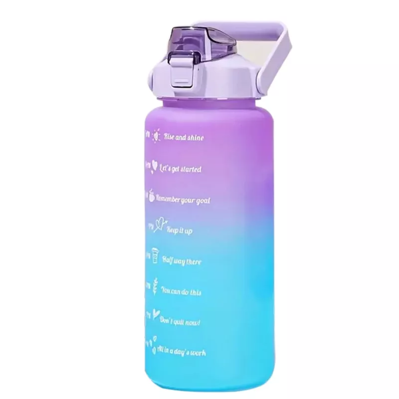 Extralink Motivational Bottle, ūdens pudele, 2000 ml, violeti-zila, BUT-992