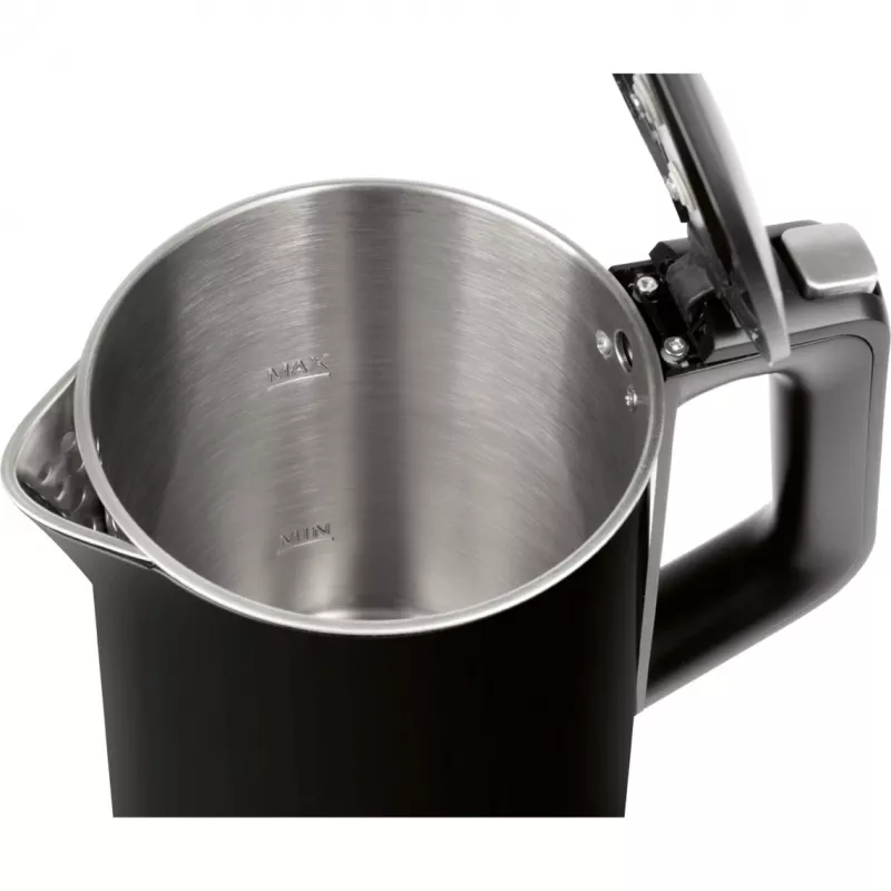 Elektriskā tējkanna ProfiCook PCWKS1243 — 1,7 L, 2200 W, temperatūras kontrole 50–100 °C, melna