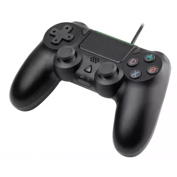 Vadu spēļu kontrolieris TRACER SHOGUN PRO Melns — 16 pogas, analogais/ciparu, 1,5 m kabelis, vibrācija, PC/PS4/PS3