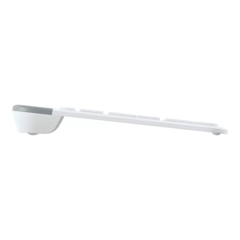 Logitech Slim Wireless Combo MK470 - Tastatūras un peles komplekts - Bezvadu - 2,4 GHz - Spāņu - Baltā krāsā (920-009199)