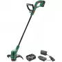 Akumulatora zāles trimmeris EasyGrassCut 18-260, 18 V (zaļš/melns, 2x litija jonu akumulators 2,0 Ah, POWER FOR ALL ALLIANCE)