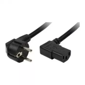 IEC-C13 savienotājs LogiLink Swiss-IEC 2m Melns
