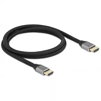 HDMI kabelis DeLOCK Ultra High Speed 48 Gbps 8K 60 Hz pelēks 1 m