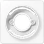JUNG CD 537 WW - Balts - JUNG - termoplastisks plastmasas - 67 mm - 67 mm (CD537WW)