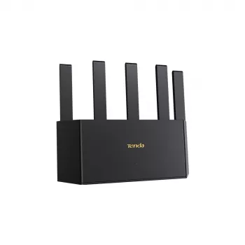 Bezvadu maršrutētājs TENDA TE3L Wi‑Fi 7 (IEEE 802.11ax), 3x Gigabit LAN, 1x WAN, 512 MB RAM, VLAN, NAT, WPA, melns