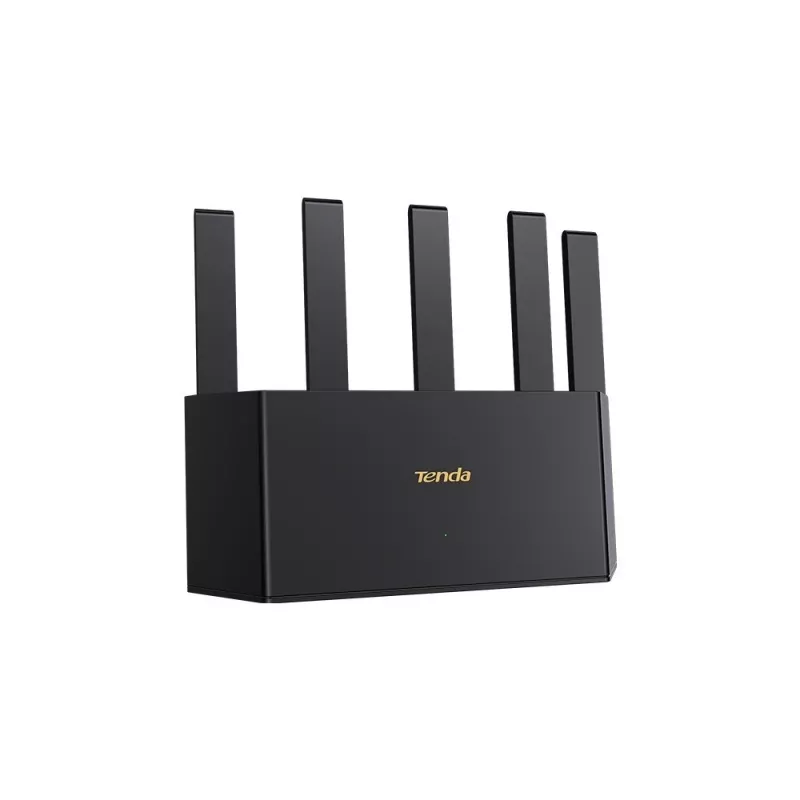 Bezvadu maršrutētājs TENDA TE3L Wi‑Fi 7 (IEEE 802.11ax), 3x Gigabit LAN, 1x WAN, 512 MB RAM, VLAN, NAT, WPA, melns